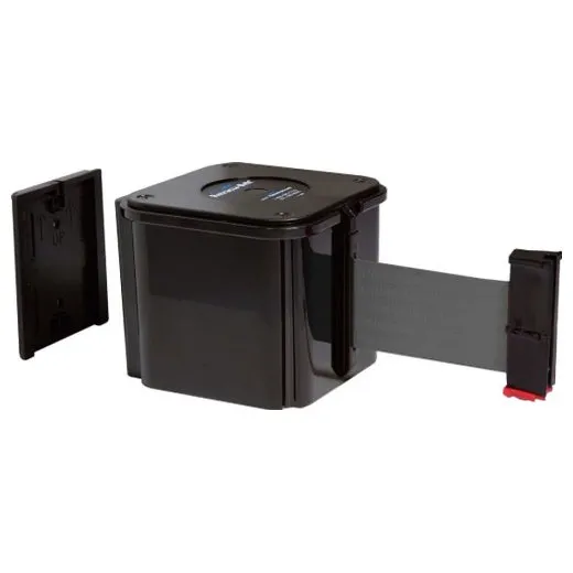 Accuform PRT414GY 20-ft Belt Length Wall Mount Retractable Belt Tape Barrier Gray
