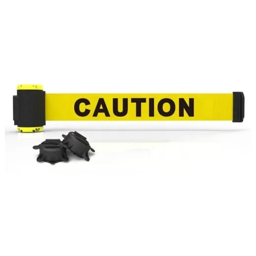 Accuform PRT800 7-ft Multi-Surface Wall Mount Barrier 7-ft Caution