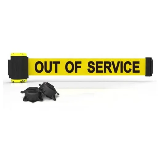 Accuform PRT804 Multi-Surface Wall Mount Barrier - 7-ft Out Of Service