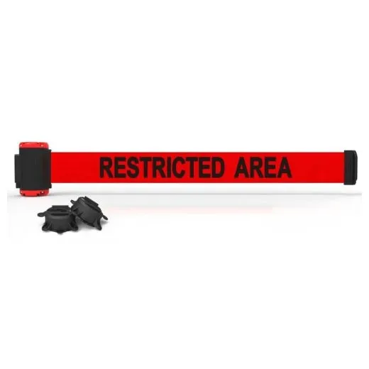 Accuform PRT808 Multi-Surface Wall Mount Barrier - 7-ft Restricted Area
