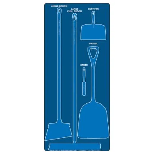 Accuform PSB110BUBU Dry Zone Store-Board Blue Store-Board Blue Shadow Accu-Shield Blue-Blue