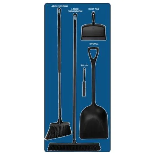 Accuform PSB112BUBK Dry Zone Store-Board Blue Store-Board Black Shadow Accu-Shield Black-Blue