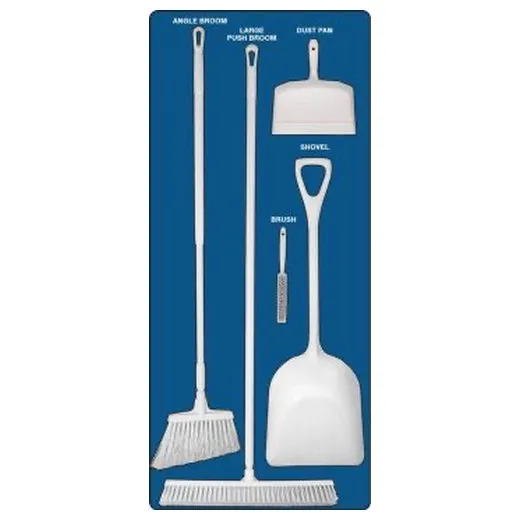 Accuform PSB112BUWT Dry Zone Store-Board Blue Store-Board White Shadow Accu-Shield White-Blue