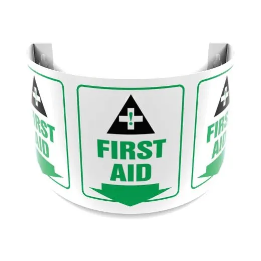 Accuform PSJ119 180D Projection Safety Sign: First Aid