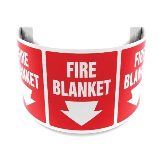 Accuform PSJ121 180D Projection Safety Sign: Fire Blanket