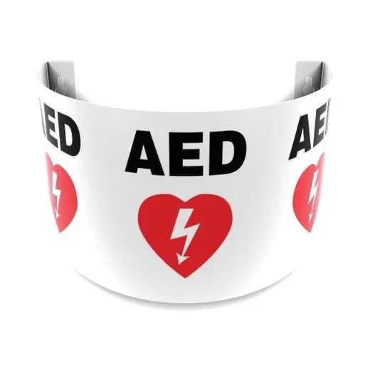 Accuform PSJ126 180D Projection Sign: AED