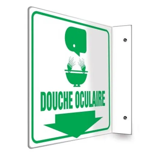 Accuform PSP759 24"" x 4"" Panel Projection Sign - French