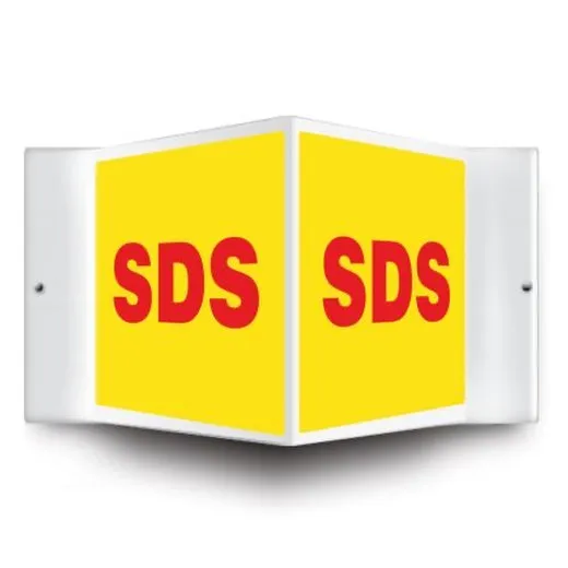 Accuform PSP768 3D 8"" x 12"" Panel Projection Safety Sign: SDS