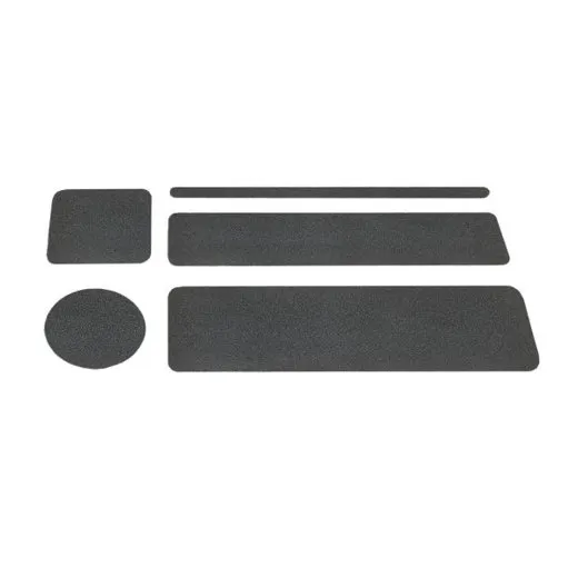 Accuform PTA426 6"" x 24"" Rectangular Cleat Skid-Gard Floor Tape: Shape Black