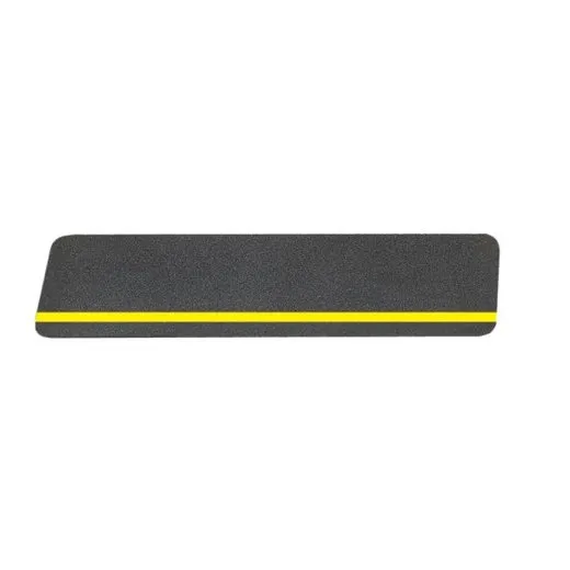 Accuform PTA611 6"" x 24"" Rectangular Cleat Reflective Yellow Skid-Gard Floor Shape Tape
