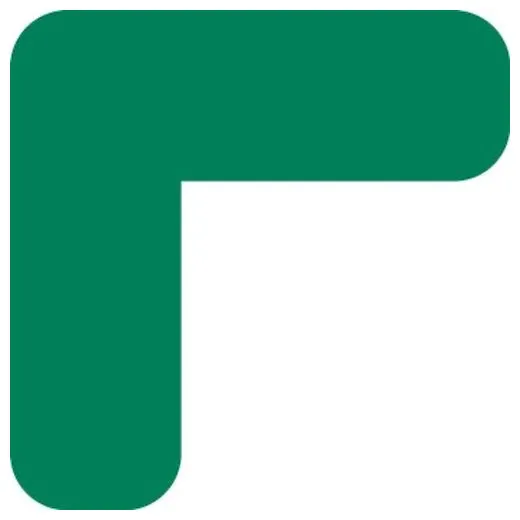 Accuform PTE208GN 6"" x 2"" Durable Marking Shape: Corner Green