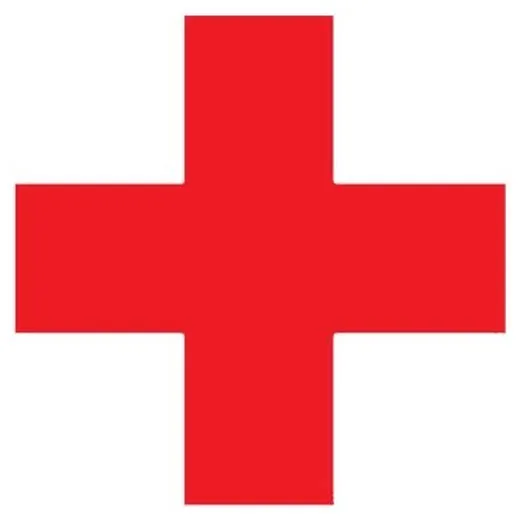 Accuform PTE216RD 6"" x 6"" x 2"" Durable Marking Shape: Quad Corner Red
