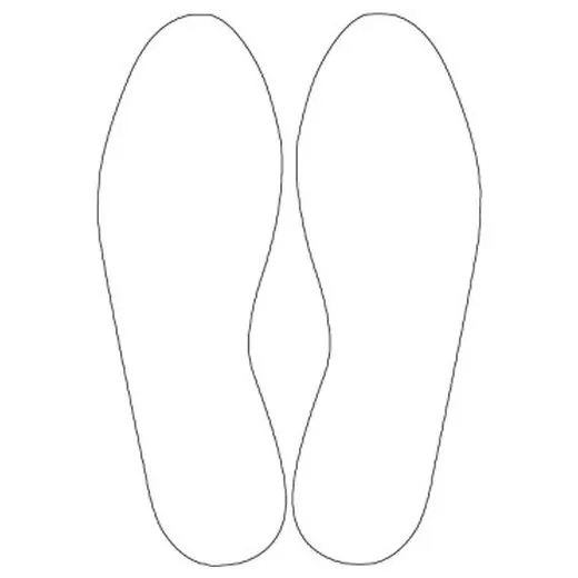 Accuform PTE222WT Durable Marking Shape: Footprints White
