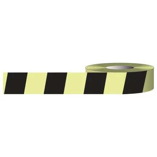 Accuform PTM922 2"" x 15-ft Glow-in-the-Dark Tape: Stripe Pattern