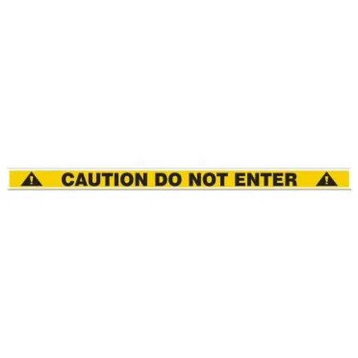 Accuform PTP209 3"" x 48"" Tough-Mark Heavy-Duty Printed Message Strip Caution Do Not Enter