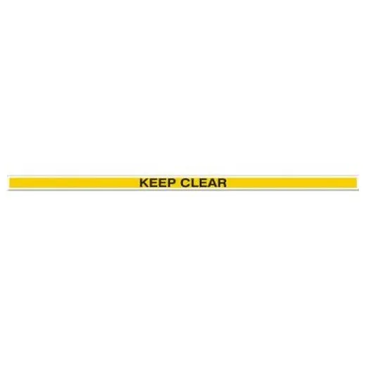Accuform PTP218 2"" x 48"" Tough-Mark Heavy-Duty Printed Message Strip Keep Clear