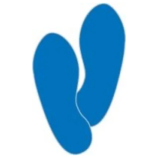 Accuform PTS247BU 6"" Floor Marking Shape: Standard Color Shape Blue