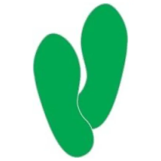 Accuform PTS247GN 6"" Floor Marking Shape: Standard Color Shape Green