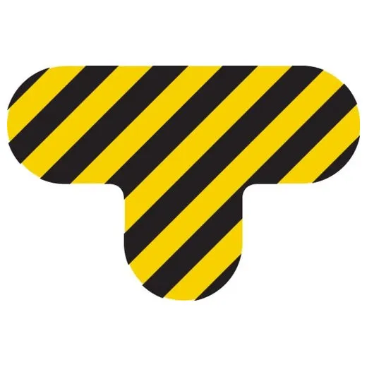 Accuform PTS658BKYL 8"" x 12"" Slip-Gard Shape Yellow/Black