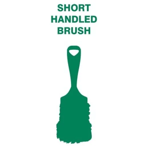 Accuform PVR300GN Green Tool Shadow: Brushes, Short Handled, Stiff