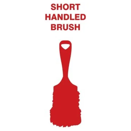 Accuform PVR300RD Red Tool Shadow: Brushes, Short Handled, Stiff
