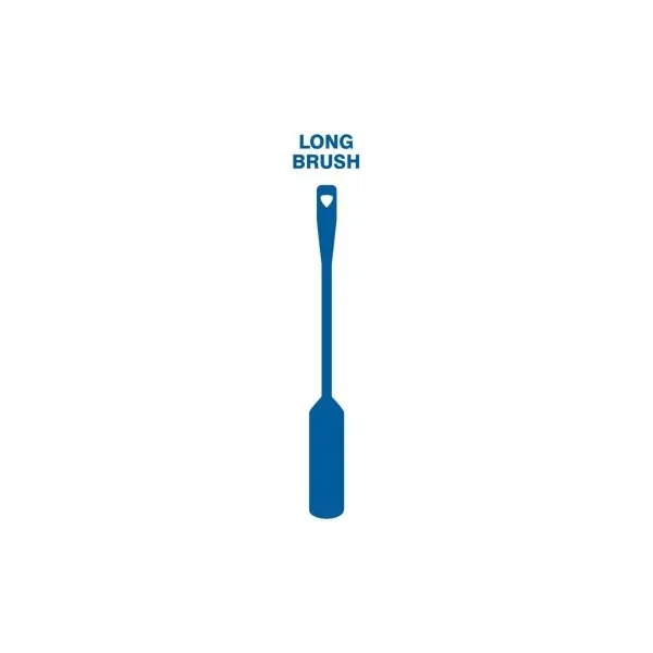 Accuform PVR302BU Blue Tool Shadow: Brushes, Long Handled, Stiff