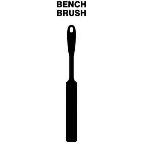 Accuform PVR303BK Black Tool Shadow: Brushes, Bench, Soft