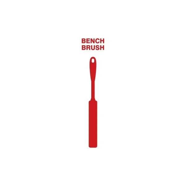 Accuform PVR303RD Red Tool Shadow: Brushes, Bench, Soft
