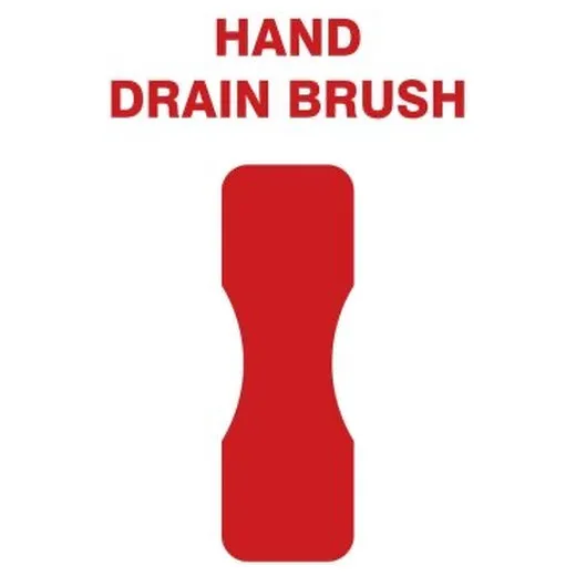 Accuform PVR312RD Red Tool Shadow: Brushes, Hand Scrub, Stiff/Flared
