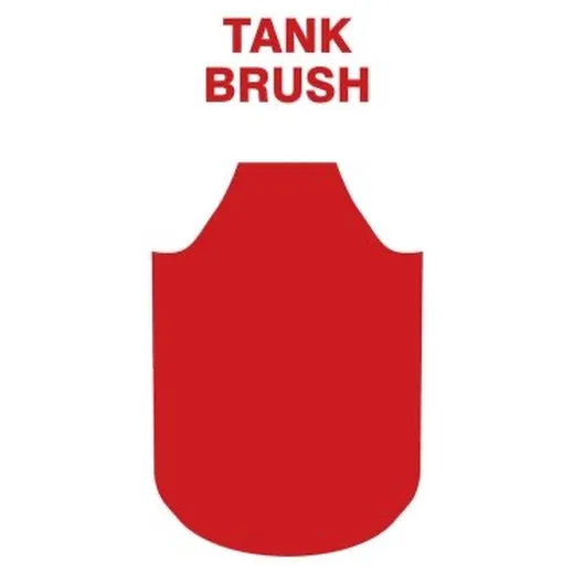 Accuform PVR317RD Red Tool Shadow: Brushes, Tank, Stiff