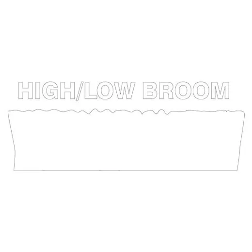 Accuform PVR319WT White Tool Shadow: Brushes, High-Low, Medium