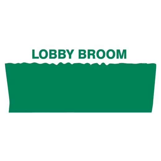 Accuform PVR321GN Green Tool Shadow: Broom Heads, Upright, Medium