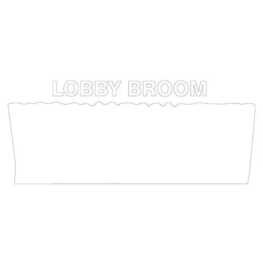 Accuform PVR321WT White Tool Shadow: Broom Heads, Upright, Medium