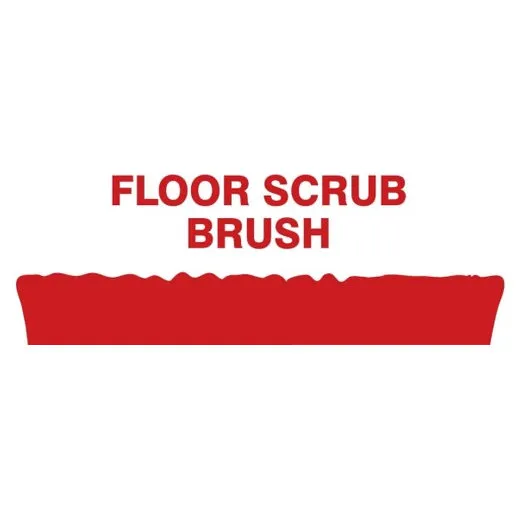 Accuform PVR323RD Red Tool Shadow: Broom Heads, Deck Scrub, Stiff