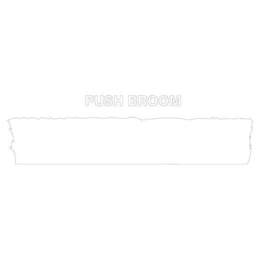 Accuform PVR324WT White Tool Shadow: Broom Heads, Floor, Medium