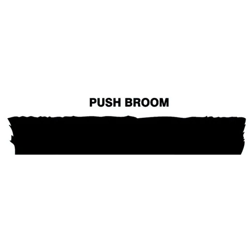 Accuform PVR327BK Black Tool Shadow: Broom Heads, Floor, Heavy-Duty, Stiff