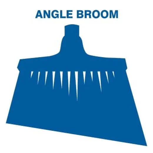 Accuform PVR328BU Blue Tool Shadow: Broom Heads, Upright Angle Broom