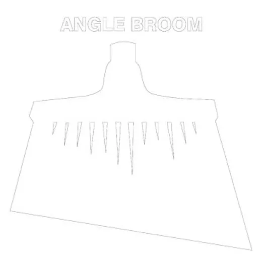 Accuform PVR328WT White Tool Shadow: Broom Heads, Upright Angle Broom
