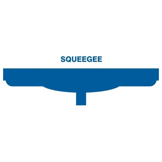 Accuform PVR330BU Blue Tool Shadow: Squeegee Heads, Double Blade - 20""