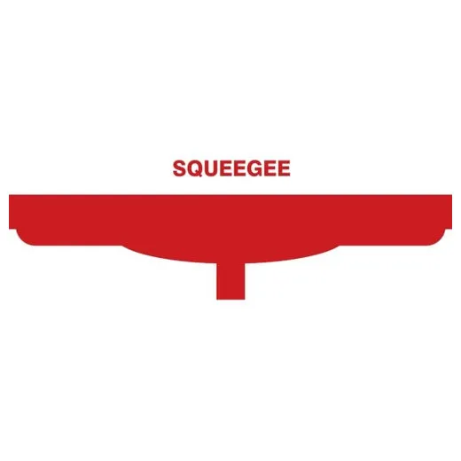 Accuform PVR330RD Red Tool Shadow: Squeegee Heads, Double Blade - 20""