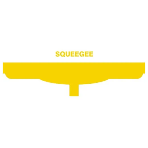 Accuform PVR330YL Yellow Tool Shadow: Squeegee Heads, Double Blade - 20""