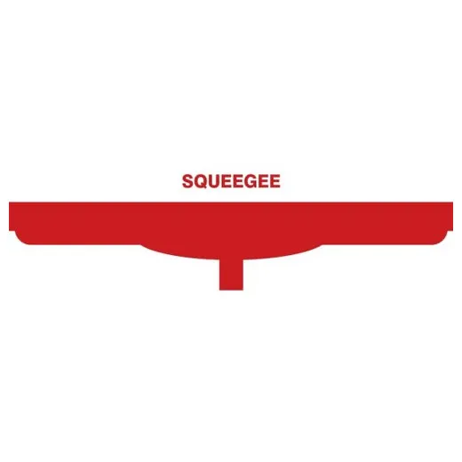Accuform PVR333RD Red Tool Shadow: Squeegee Heads, Double Blade - 24""