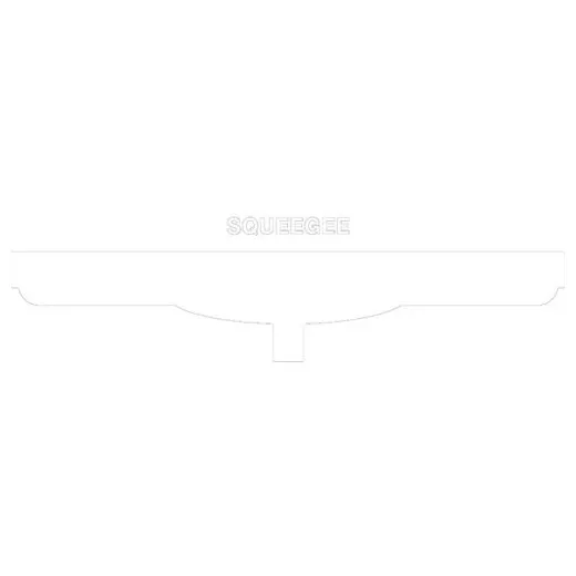 Accuform PVR333WT White Tool Shadow: Squeegee Heads, Double Blade - 24""