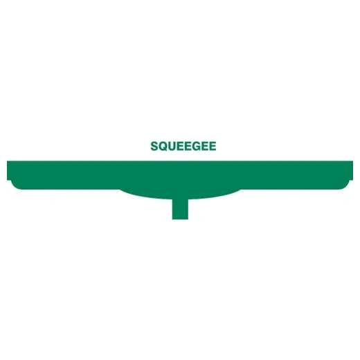 Accuform PVR336GN Green Tool Shadow: Squeegee Heads, Double Blade - 28""