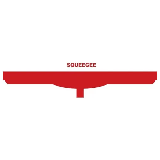 Accuform PVR336RD Red Tool Shadow: Squeegee Heads, Double Blade - 28""