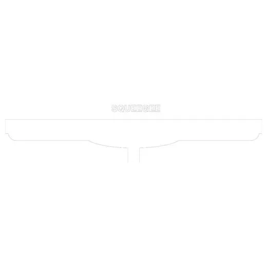 Accuform PVR336WT White Tool Shadow: Squeegee Heads, Double Blade - 28""