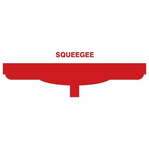 Accuform PVR337RD Red Tool Shadow: Squeegee Heads, Single Blade - 20""