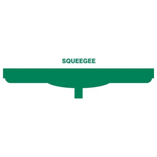 Accuform PVR338GN Green Tool Shadow: Squeegee Heads, Single Blade - 24""