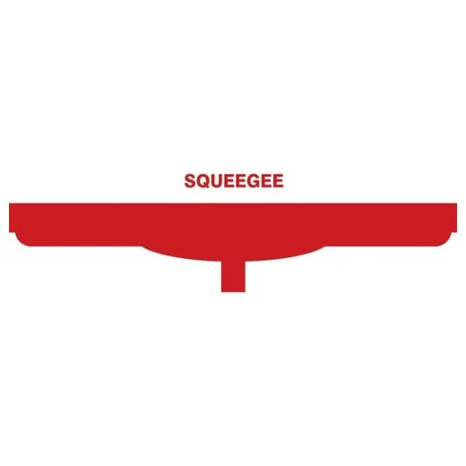 Accuform PVR338RD Red Tool Shadow: Squeegee Heads, Single Blade - 24""