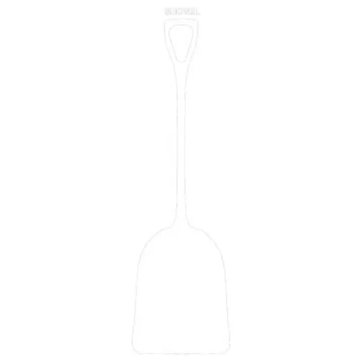 Accuform PVR366WT White Tool Shadow: Shovels, Small Blade